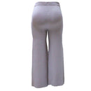 BROWN WIDE LEG KNIT TROUSER Nawao.com