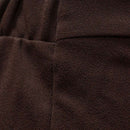 Brown Wide Leg Trousers With Button Detail Nawao.com