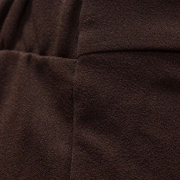 Brown Wide Leg Trousers With Button Detail Nawao.com
