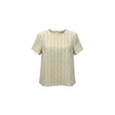 Brown Yellow Tweed Top Assorted Nawao.com
