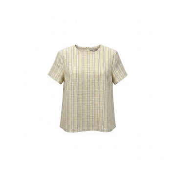 Brown Yellow Tweed Top Assorted Nawao.com