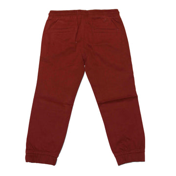 Burgundy Elastic Waist Jogger Nawao.com