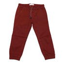 Burgundy Elastic Waist Jogger Nawao.com
