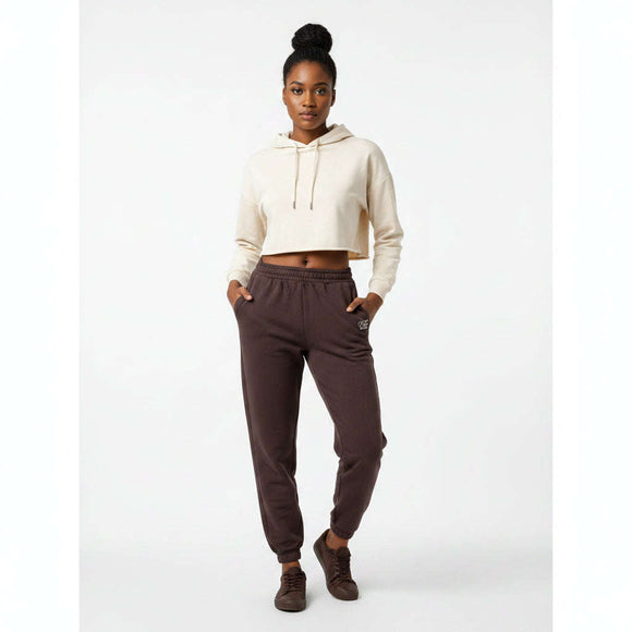 Burgundy Elasticated Hem Jog Pant Burgundy Nawao.com