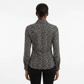 Button Front Collared Blouse Assorted Nawao.com