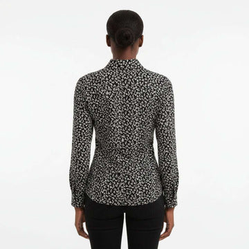 Button Front Collared Blouse Assorted Nawao.com