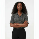 Button Front Collared Blouse Assorted Nawao.com