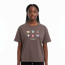 Charcoal Embroidered Interlock Drop Shoulder Nawao.com