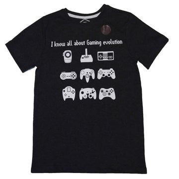 Charcoal Gaming Evolution Short Sleeve Graphic Tee Charcoal Nawao.com