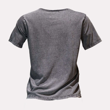 Charcoal Girl Foil Embellished T Shirt Nawao.com