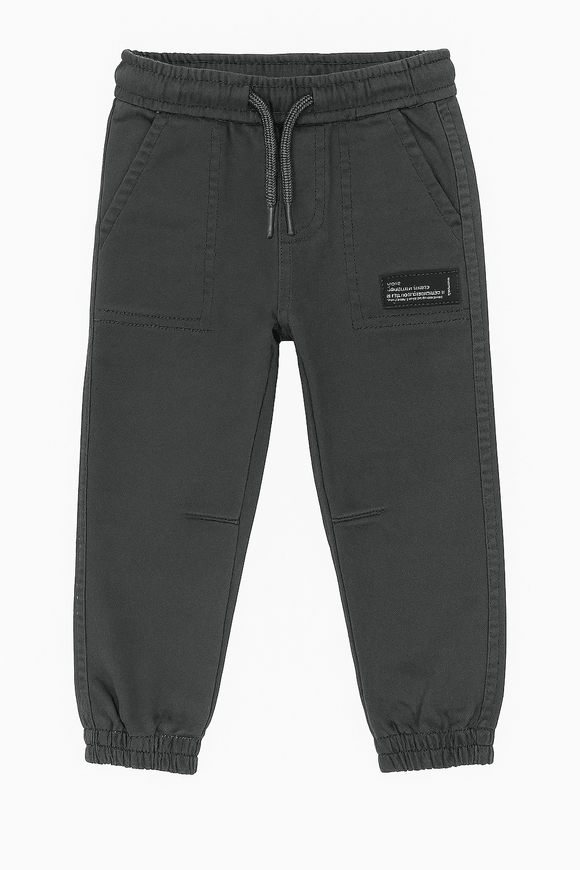 Charcoal Grey Coloured Knitted Denim Jogger Charcoal Nawao.com