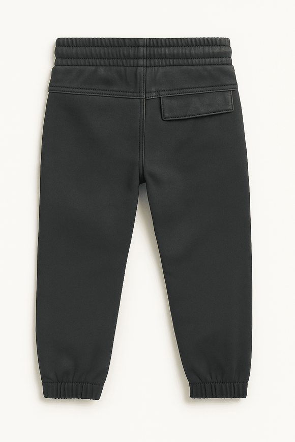 Charcoal Grey Coloured Knitted Denim Jogger Charcoal Nawao.com