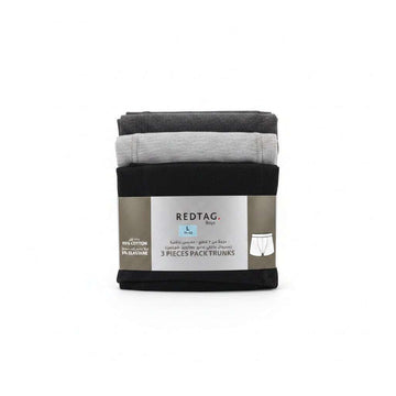 Charcoal Grey Mel Black 3 Pcs Pack Boxer Shorts Assorted Small Nawao.com