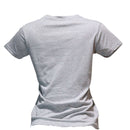 Charcoal Melange Bella Embellished Printed T Shirt Nawao.com