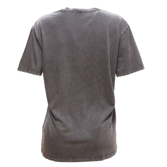 Charcoal Oversize Biker T Shirt Nawao.com