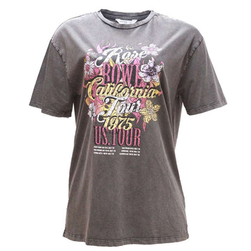 Charcoal Oversize Biker T Shirt Nawao.com