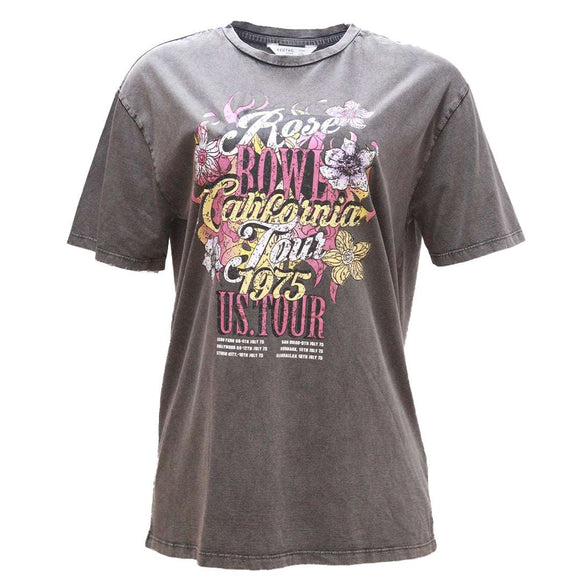 Charcoal Oversize Biker T Shirt Nawao.com