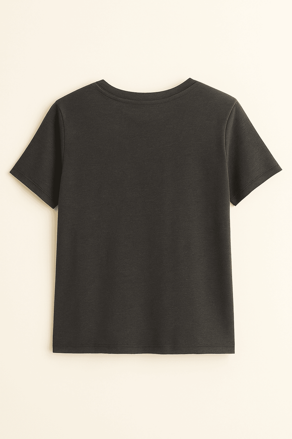 Charcoal Printed T Shirt Charcoal Nawao.com