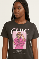 Charcoal Printed T Shirt Charcoal Nawao.com
