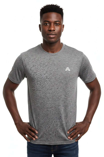 Charcol Melange Mens T Shirt Charcoal Nawao.com