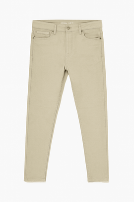 Color Denim Jeans Beige Nawao.com