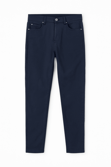 Color Denim Jeans Navy Nawao.com
