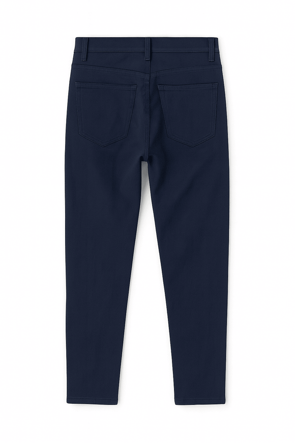 Color Denim Jeans Navy Nawao.com