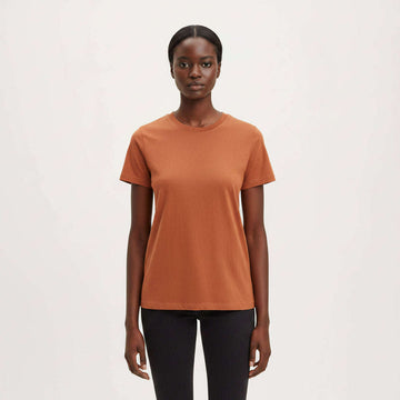 Copper  Short Sleeve Crew Neck T Shirt Nawao.com
