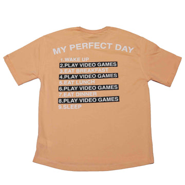 Coral Graphic Oversize Tshirt Nawao.com