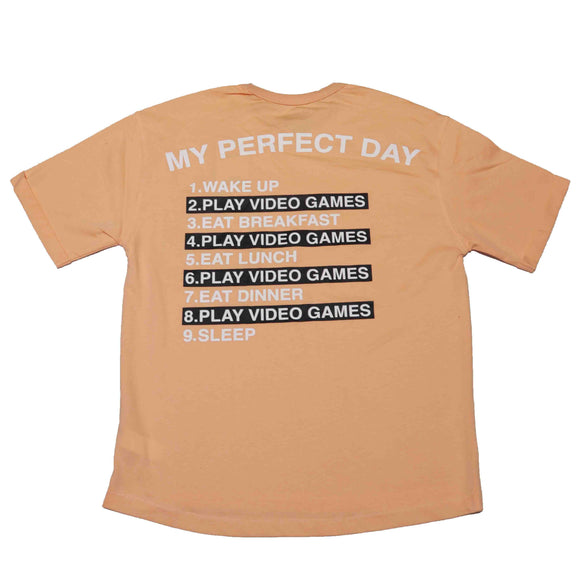 Coral Graphic Oversize Tshirt Nawao.com