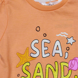 Coral Placement Print T Shirt Nawao.com