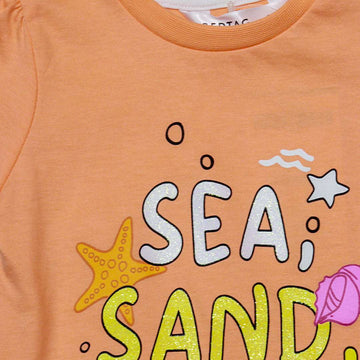 Coral Placement Print T Shirt Nawao.com
