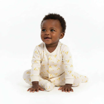 Cream 2 Pack Assorted Sleepsuits Cream Nawao.com