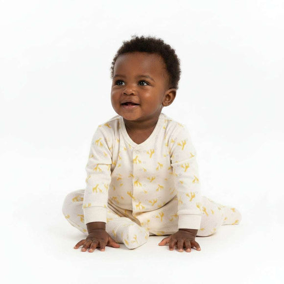 Cream 2 Pack Assorted Sleepsuits Cream Nawao.com