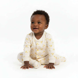 Cream 2 Pack Assorted Sleepsuits Cream Nawao.com