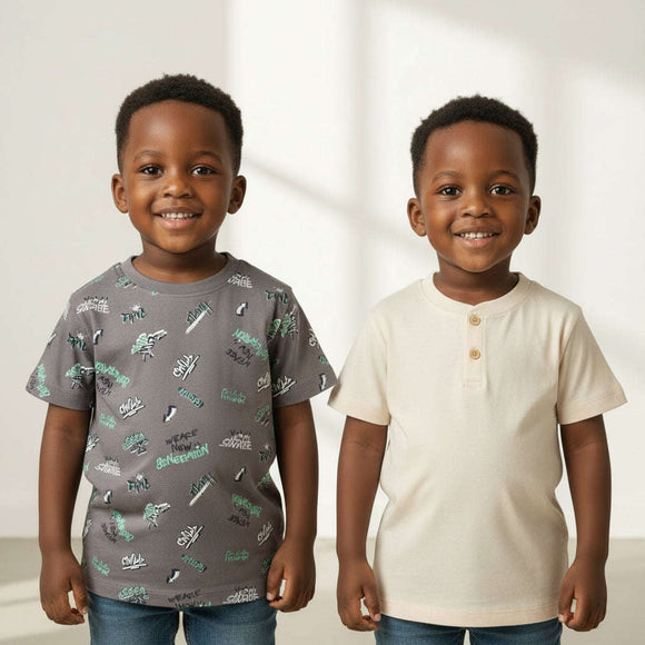 Cream 2 Pack T Shirts Cream Nawao.com
