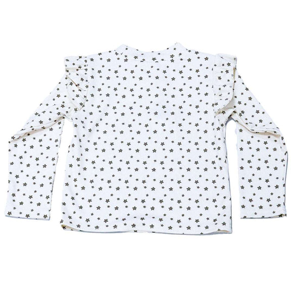 Cream Allover Print Casual Sets Nawao.com