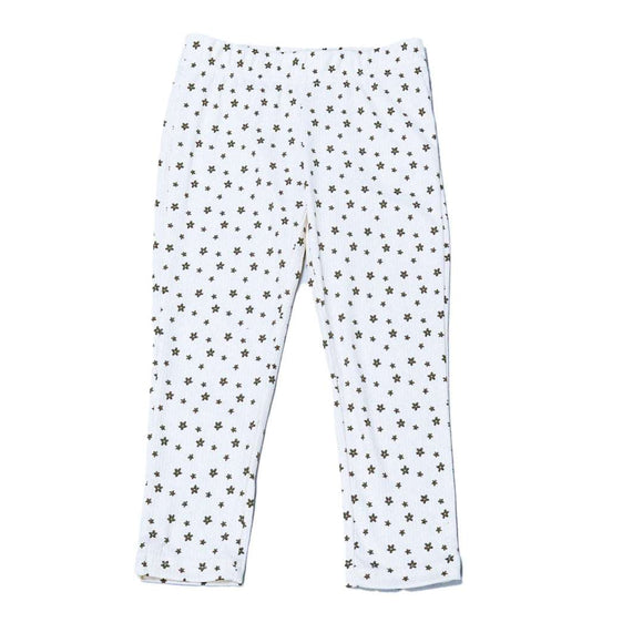 Cream Allover Print Casual Sets Nawao.com