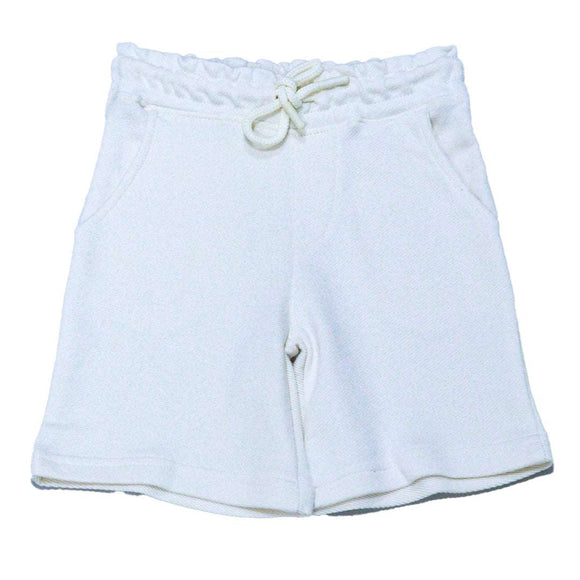 Cream Jacquard Bravo Paneled T Shirt And Shorts Set Cream 3 4 Years Nawao.com