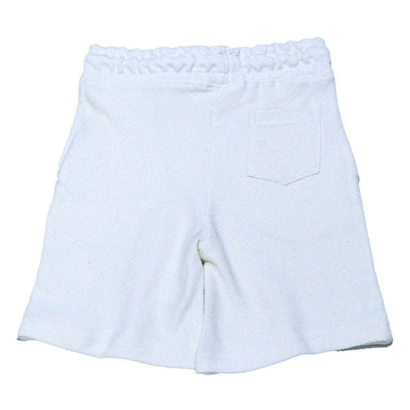 Cream Jacquard Bravo Paneled T Shirt And Shorts Set Cream 3 4 Years Nawao.com