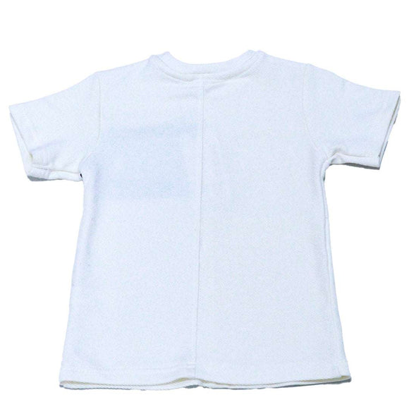 Cream Jacquard Bravo Paneled T Shirt And Shorts Set Cream 3 4 Years Nawao.com
