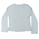 CREAM LUREX DROP SHOULDER RIB TOPS CREAM 8 9 YEARS Nawao.com