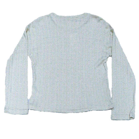 CREAM LUREX DROP SHOULDER RIB TOPS CREAM 8 9 YEARS Nawao.com