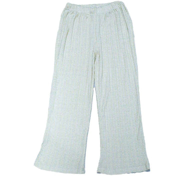 CREAM  LUREX WIDELEG RIB PANTS BEIGE 9 10 YEARS Nawao.com