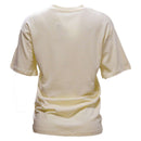 Cream Oversized Embellished T Shirt Nawao.com