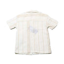 Cream Oversized Shirt With Shorts Set Nawao.com
