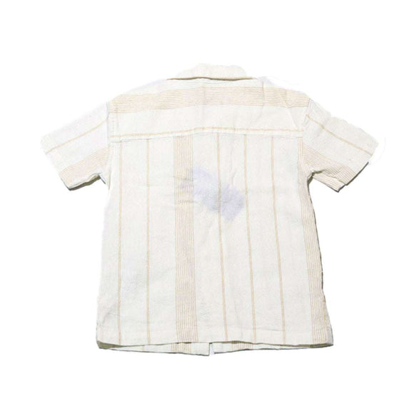 Cream Oversized Shirt With Shorts Set Nawao.com
