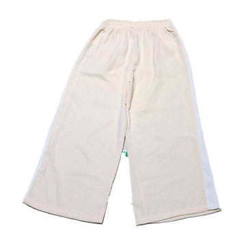 Cream Plain Trousers Nawao.com