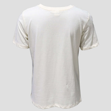 Cream Print T-Shirt Nawao.com