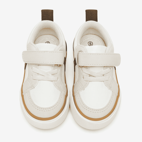 Cream Velcro Sneaker Nawao.com